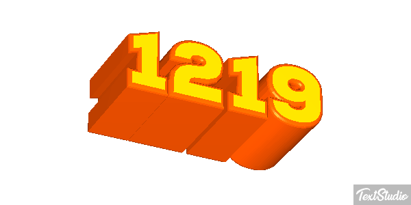1219 Text effect