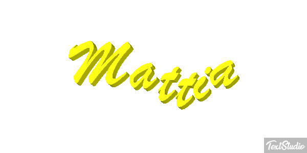 Mattia Effetto testo