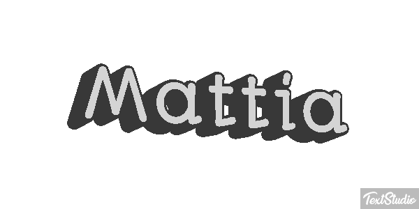 Mattia Effetto testo