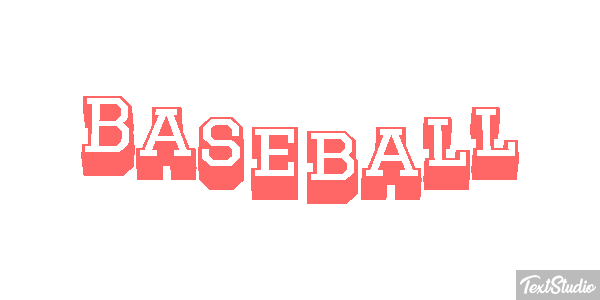 Baseball Effet de texte