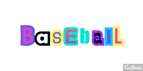 Baseball Effet de texte