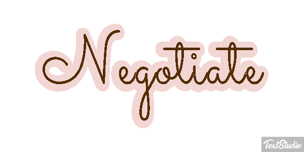 Negotiate Text effect