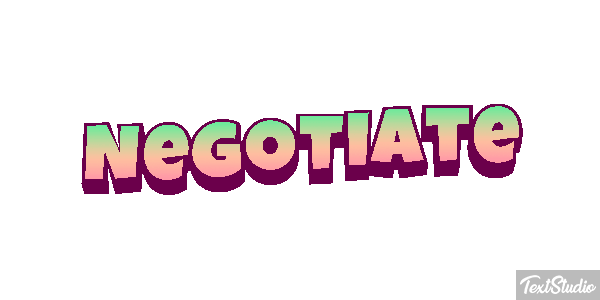 Negotiate Text effect