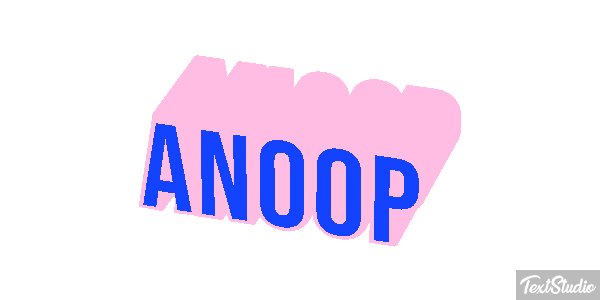 Anoop Текстовый эффект
