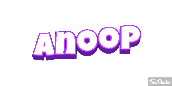 Anoop Текстовый эффект