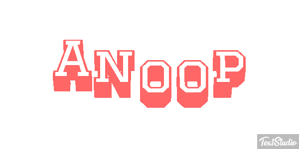 Anoop Текстовый эффект