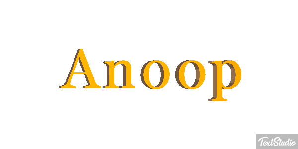 Anoop Текстовый эффект