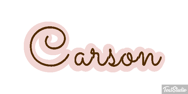 Carson Text effect