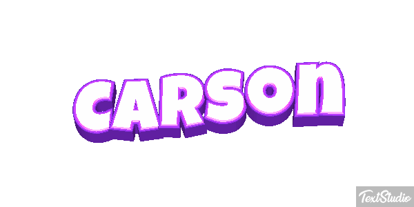 Carson Text effect