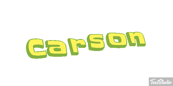 Carson Text effect