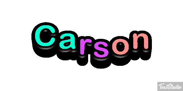 Carson Text effect