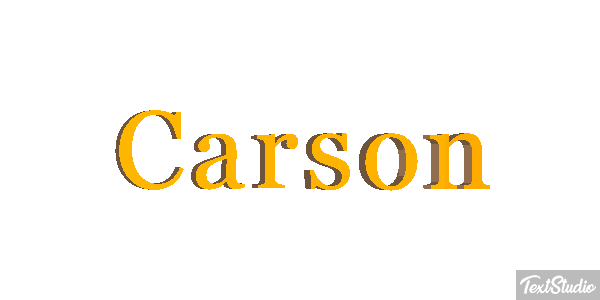 Carson Text effect