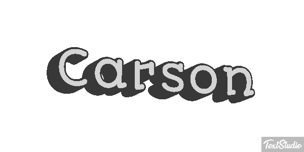 Carson Text effect