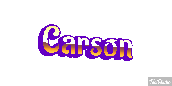 Carson Text effect