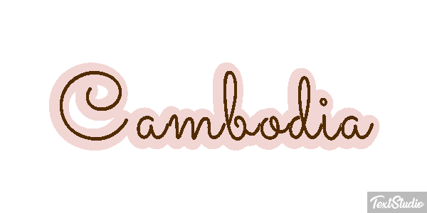 Cambodia Text effect