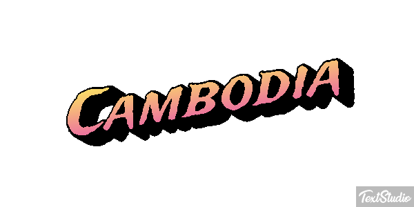 Cambodia Text effect