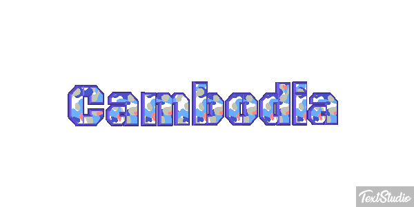 Cambodia Text effect