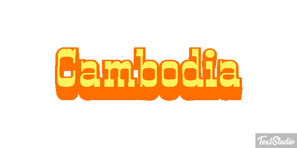 Cambodia Text effect