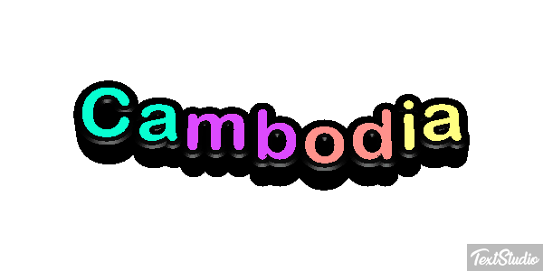 Cambodia Text effect