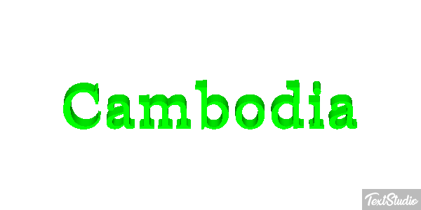 Cambodia Text effect