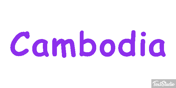 Cambodia Text effect