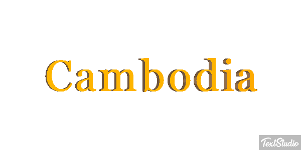 Cambodia Text effect
