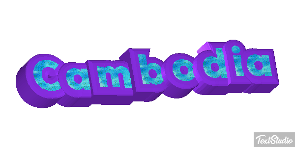 Cambodia Text effect