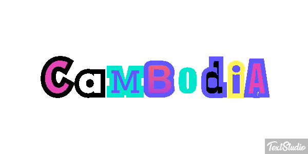 Cambodia Text effect