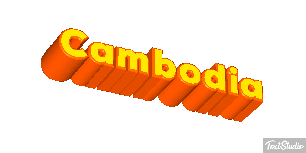 Cambodia Text effect