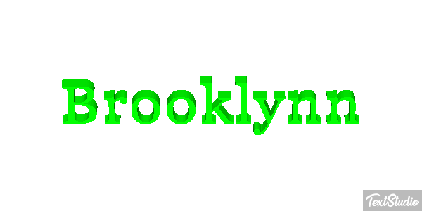 Brooklynn Text effect