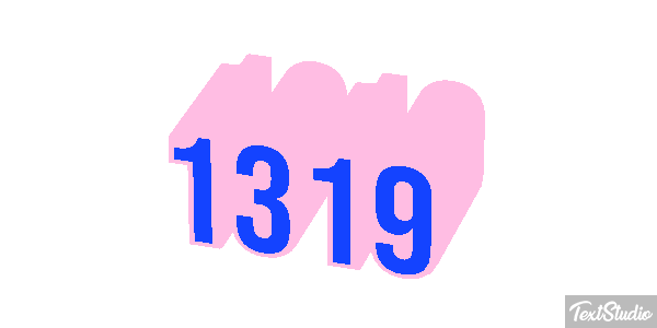 1319 Text effect
