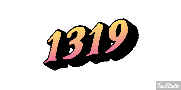 1319 Text effect