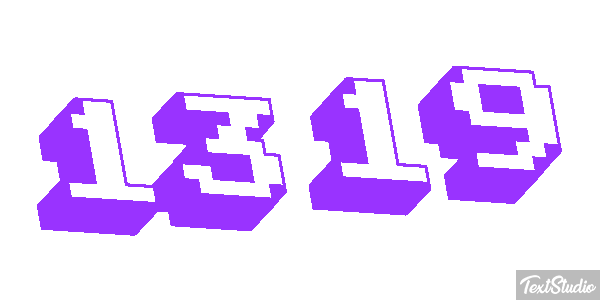 1319 Text effect
