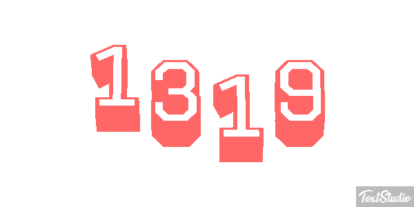 1319 Text effect