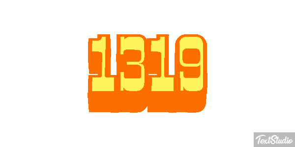 1319 Text effect