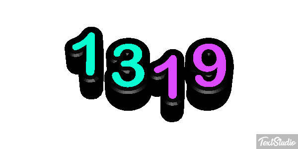 1319 Text effect