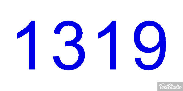 1319 Text effect