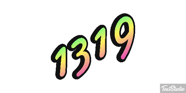 1319 Text effect