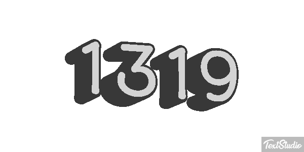 1319 Text effect