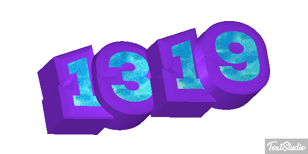 1319 Text effect