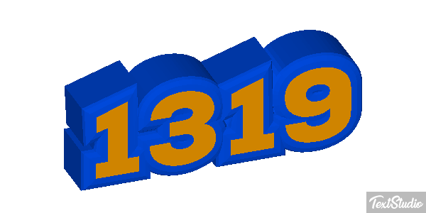 1319 Text effect