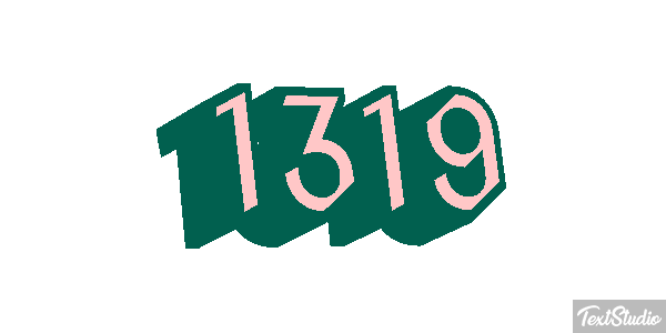 1319 Text effect