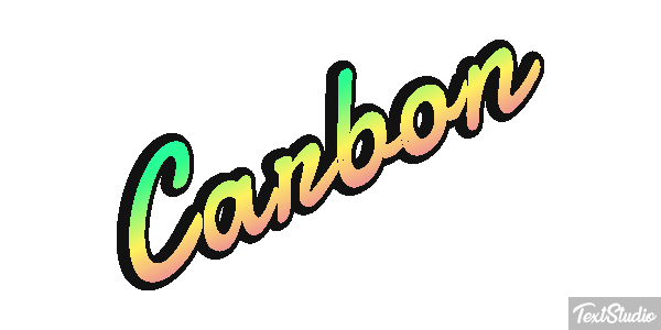Carbon Tekst effect