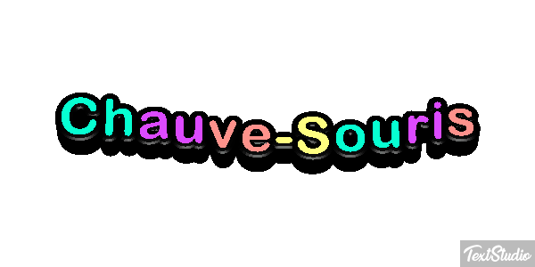 Chauve-Souris Effet de texte