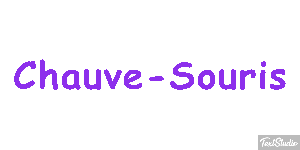 Chauve-Souris Effet de texte