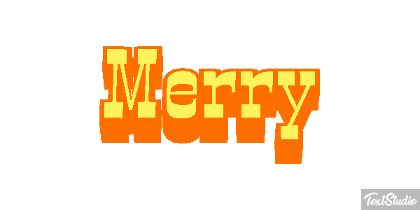 Merry Efecto de texto