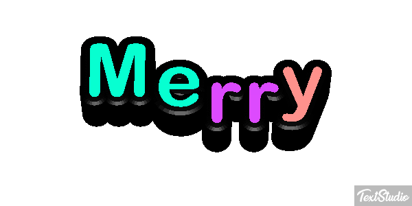 Merry Efecto de texto