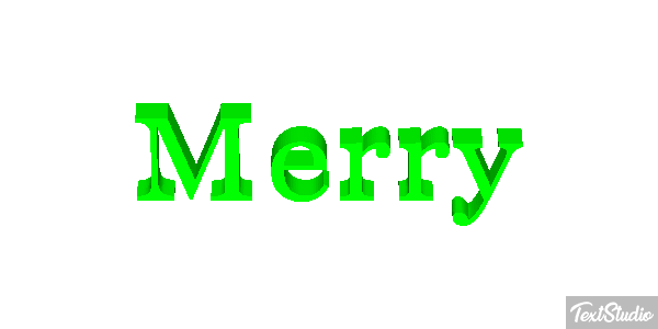 Merry Efecto de texto