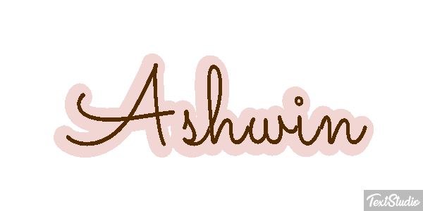 Ashwin Text effect