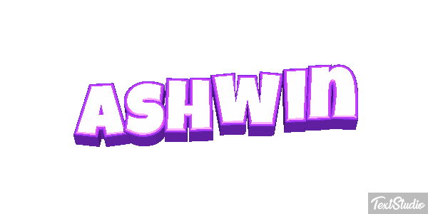 Ashwin Text effect
